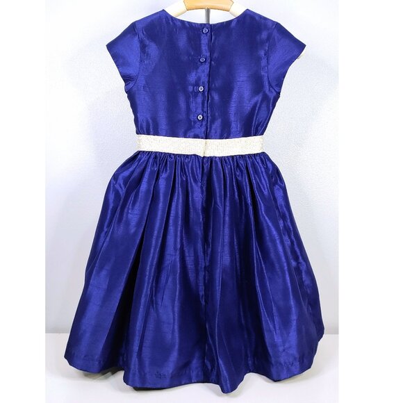 GYMBOREE PERFECT BLUE DRESS -GIRL 8 - Picture 7 of 13